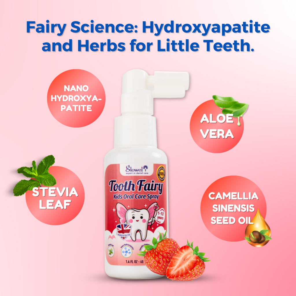 Glowel Tooth Fairy Kids Oral Care Spray – Strawberry Flavour