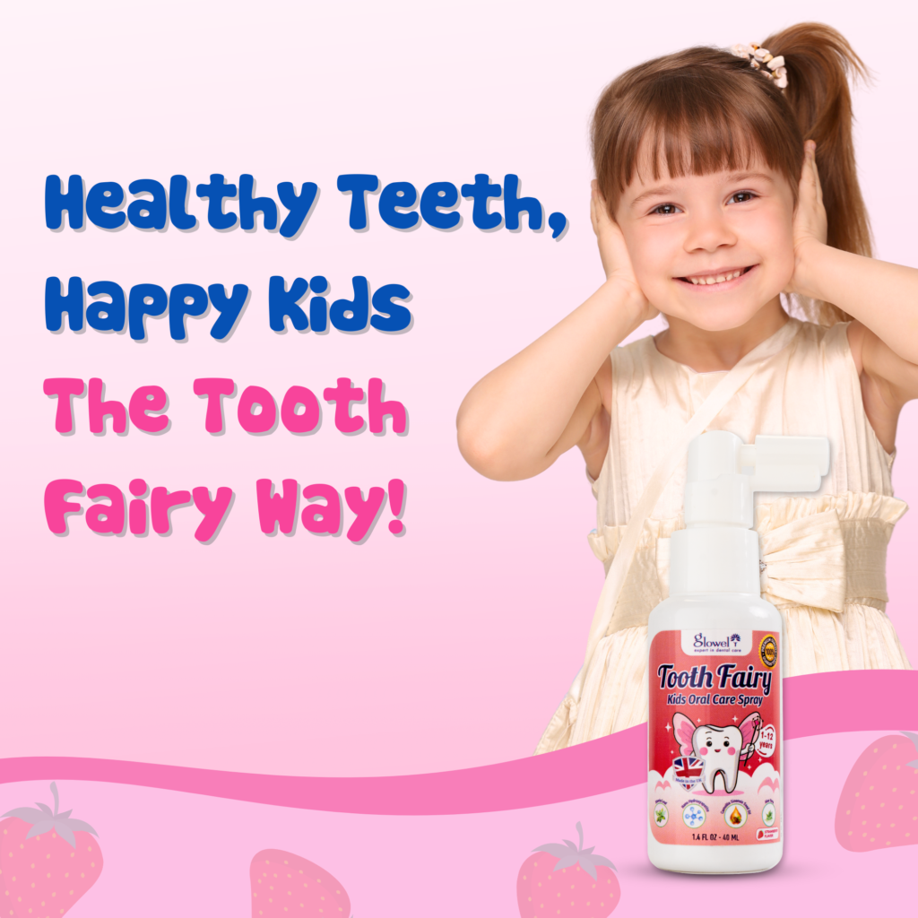 Glowel Tooth Fairy Kids Oral Care Spray – Strawberry Flavour