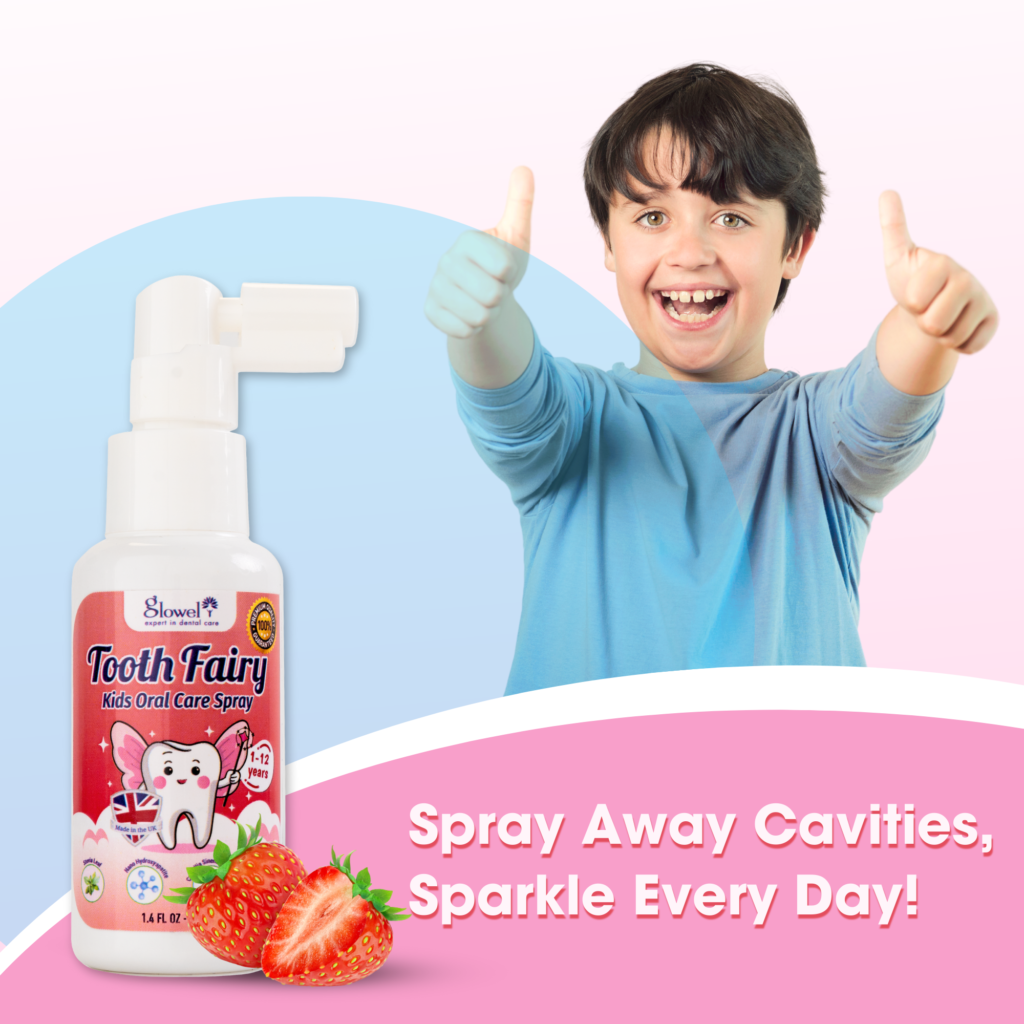 Glowel Tooth Fairy Kids Oral Care Spray – Strawberry Flavour